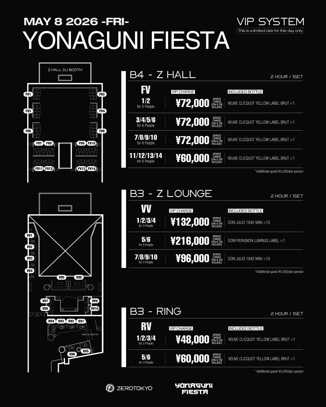 VIP - Tokyo - Friday, June 5th - ZEROTOKYO