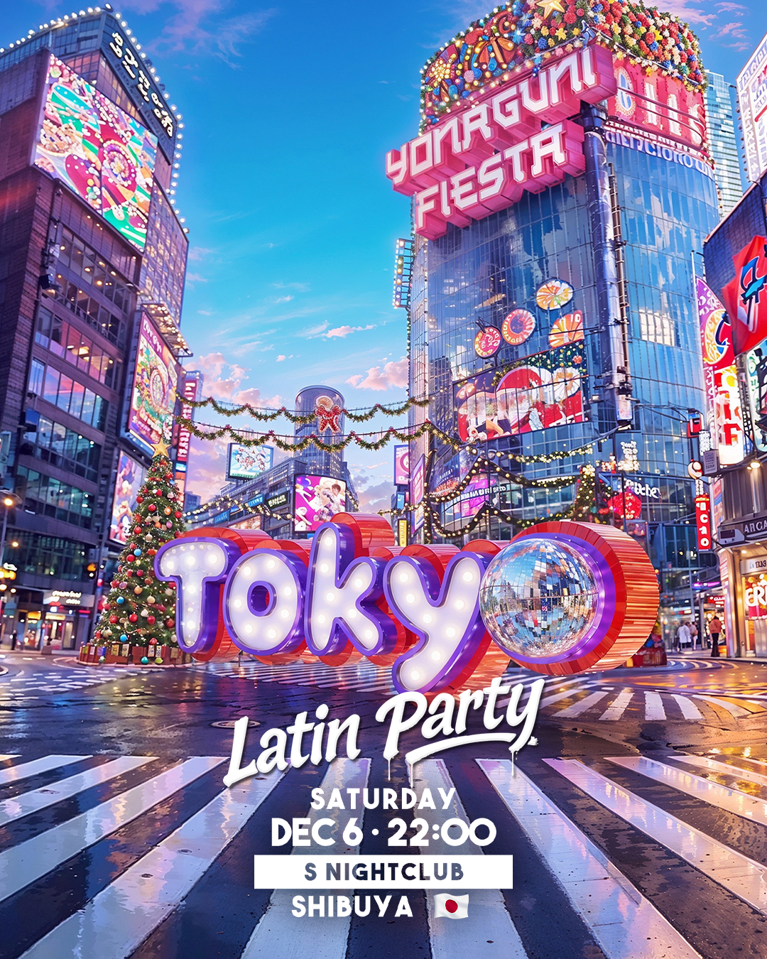 Tokyo - Saturday, December 6th - S Nightclub Shibuya