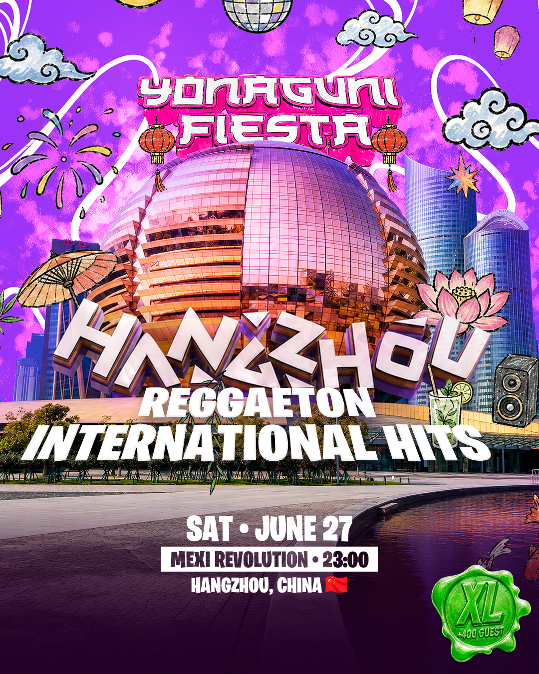 HANGZHOU China - Saturday, June 27th - MEXI REVOLUTION