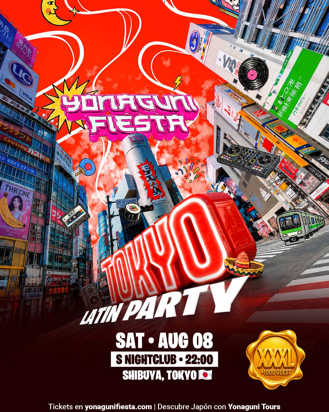 Tokyo - Saturday, August 8th - S Nightclub Shibuya
