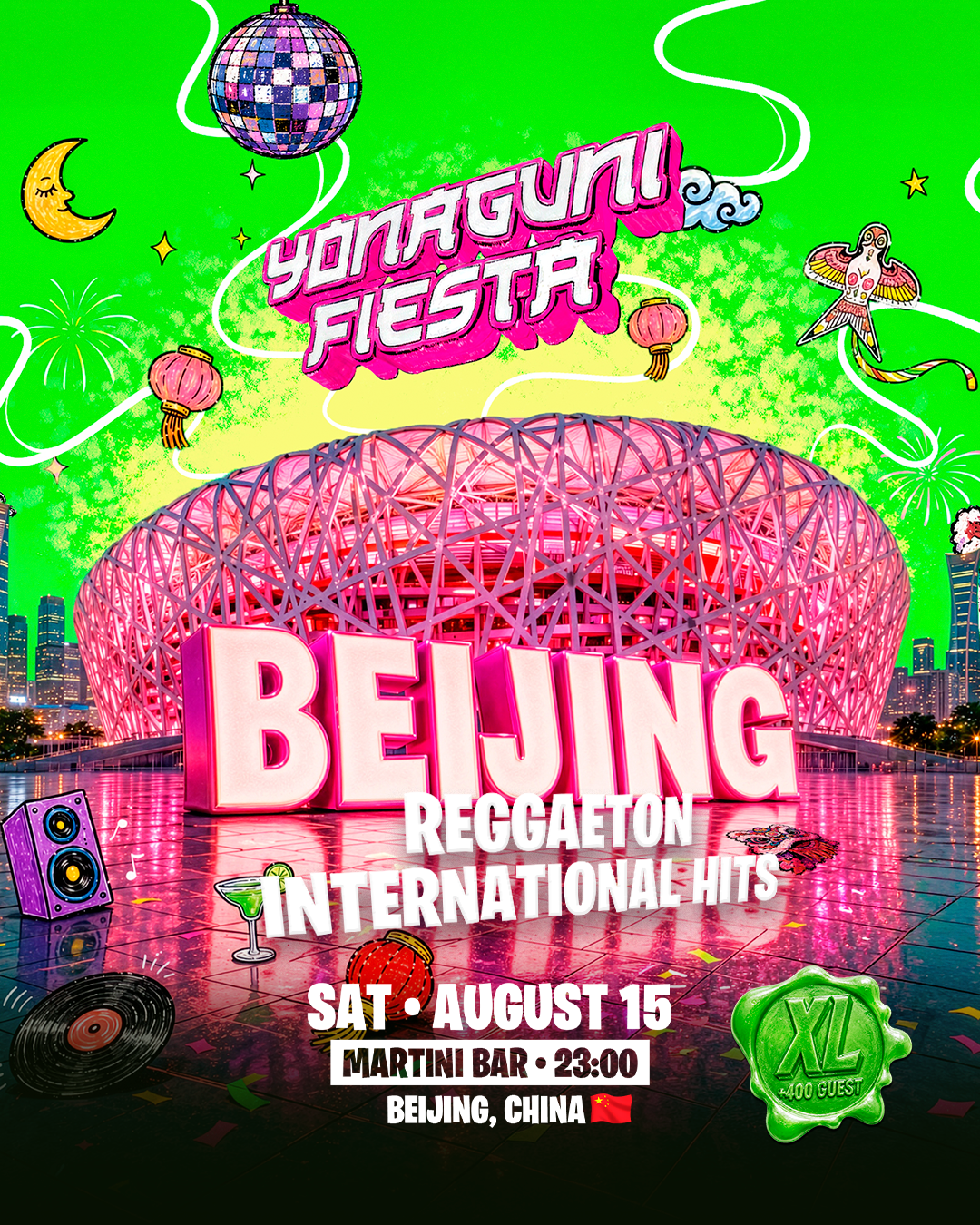 Beijing, China - Saturday, August 15th - MARTINI BAR