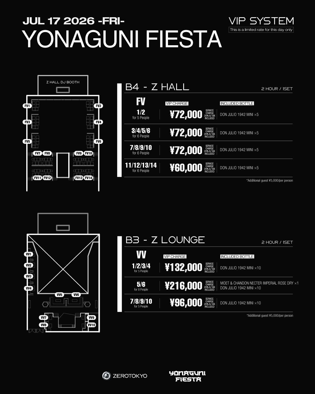 VIP - Tokyo - Saturday, September 12th - ZEROTOKYO