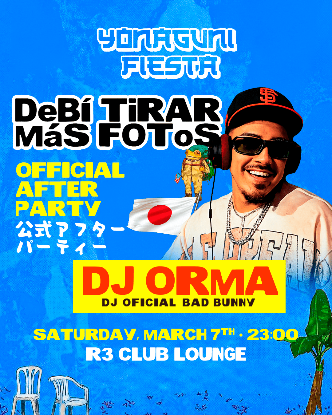 Tokyo - Saturday, March 7th - R3 Club Lounge - Yonaguni Fiesta